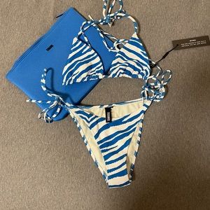 Zebra triangl bikini